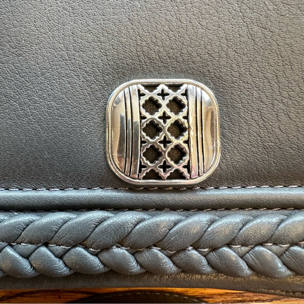 Brighton Mini Crossbody Leather Bag Gray - Picture 4 of 11